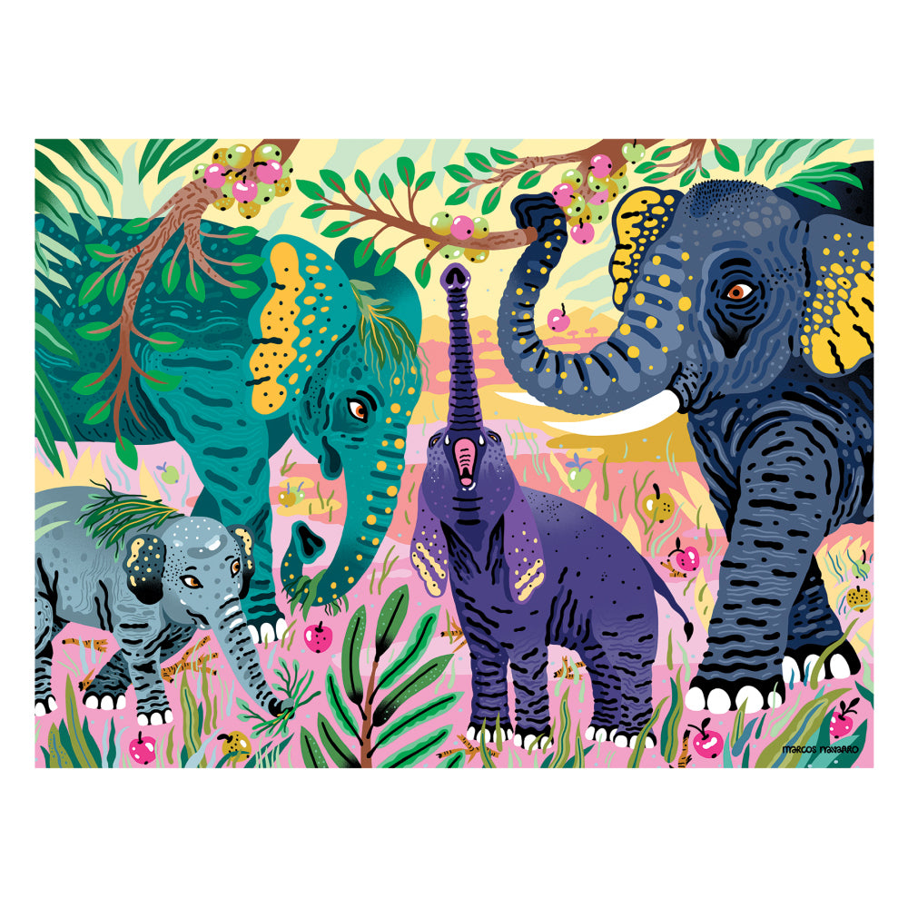 Mudpuppy 300 Pc Puzzle – Asian Elephants