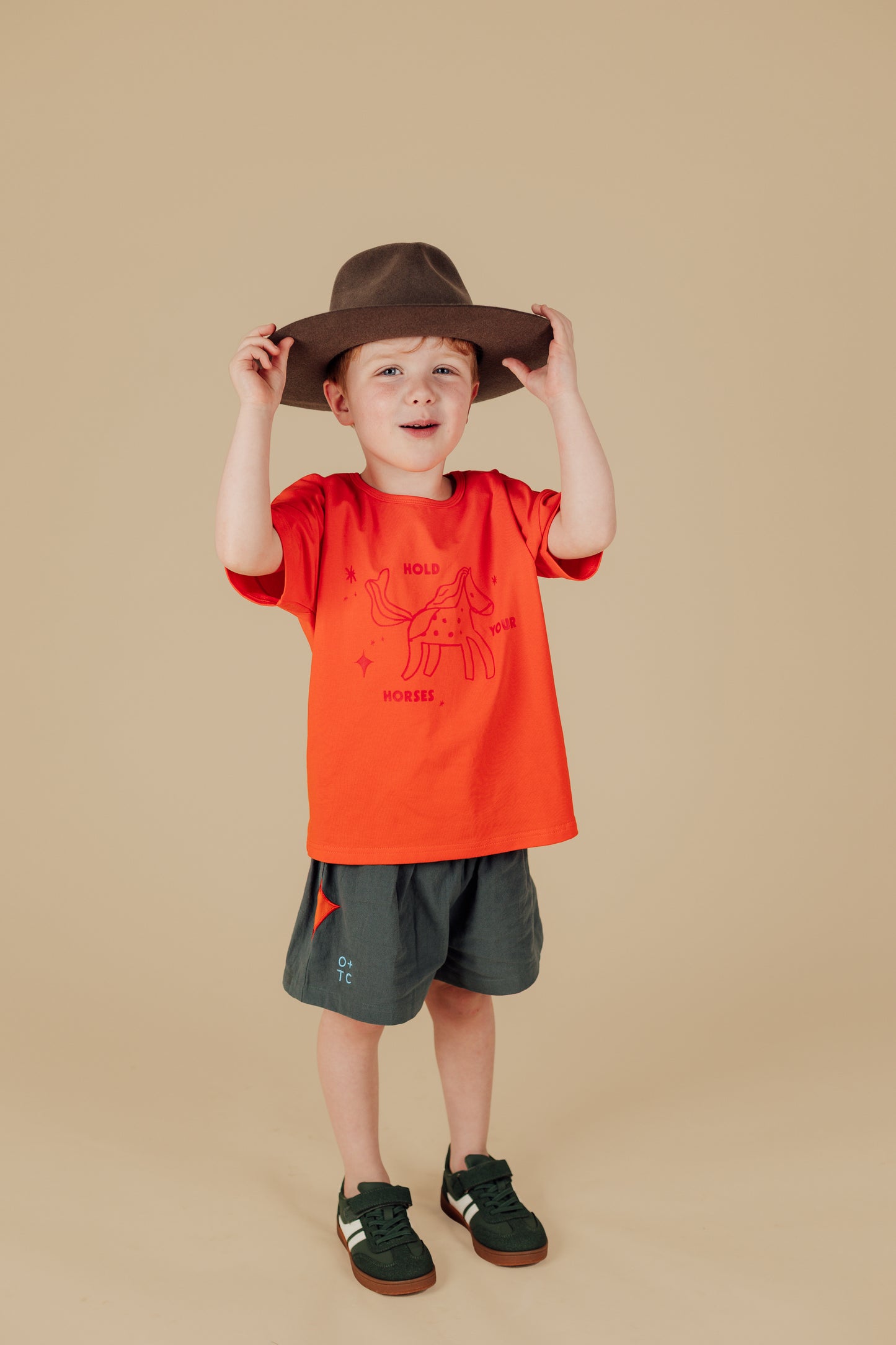 Howdy Star Relaxed Shorts - Spruce
