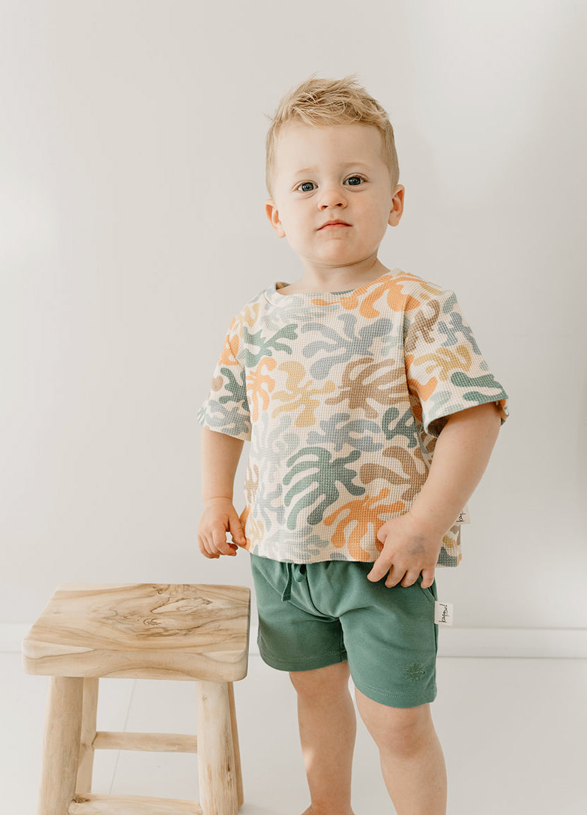 Coral Waffle T-shirt