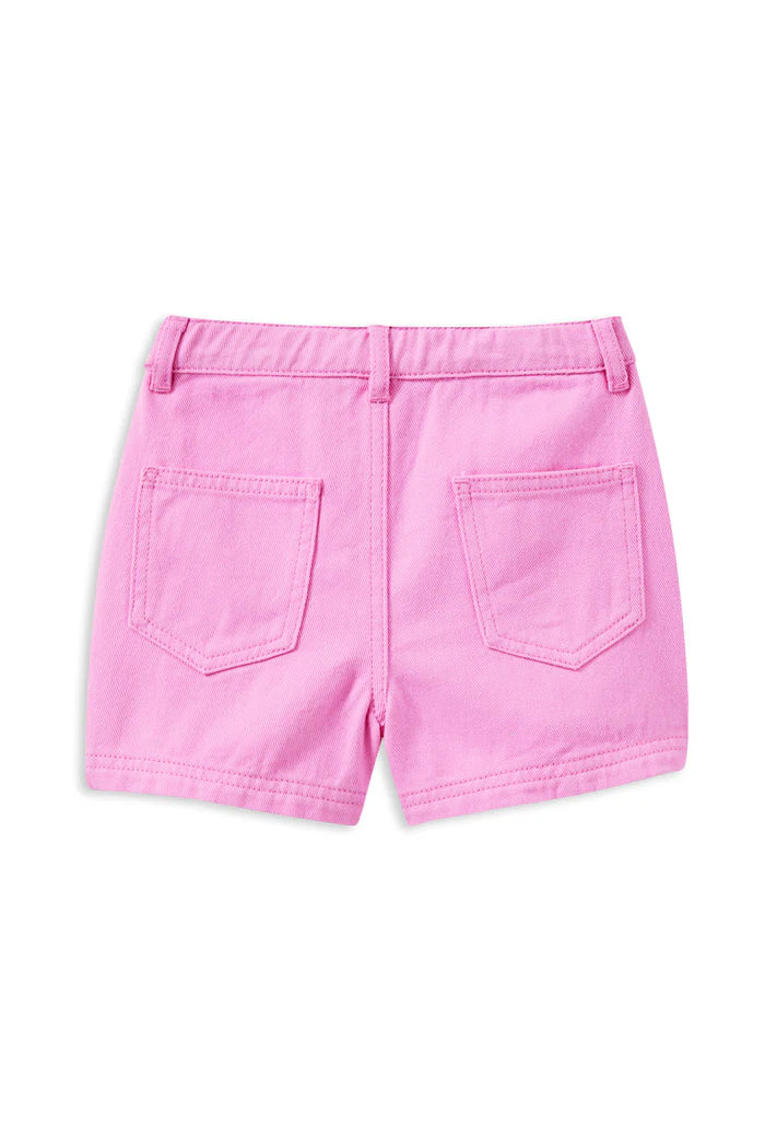 Pink Twill Shorts