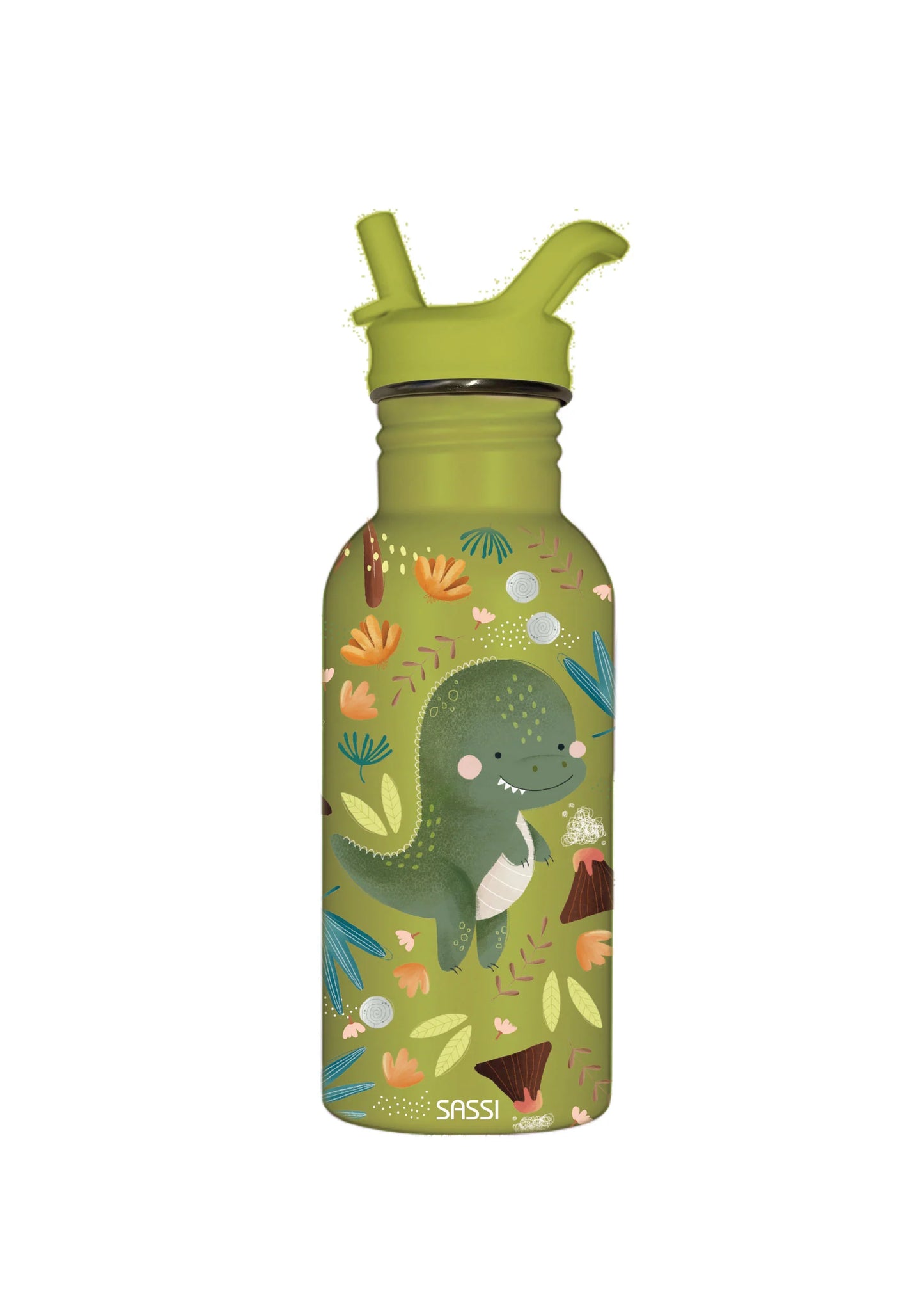 Stainless Steel Drink Bottle 500 ml - Cracky the Dinosaur
