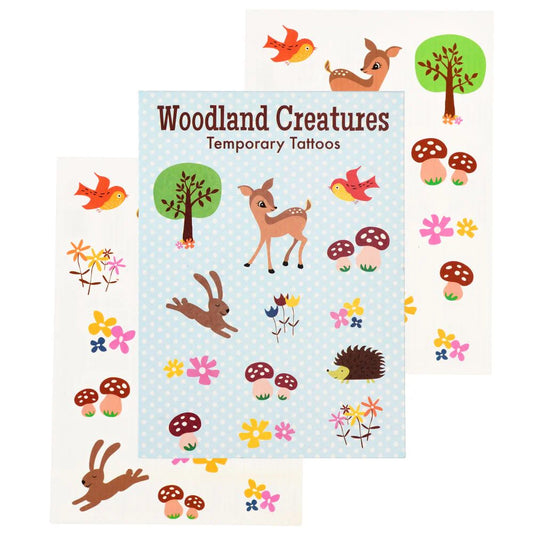 Temporary Tattoos - Woodland Creatures