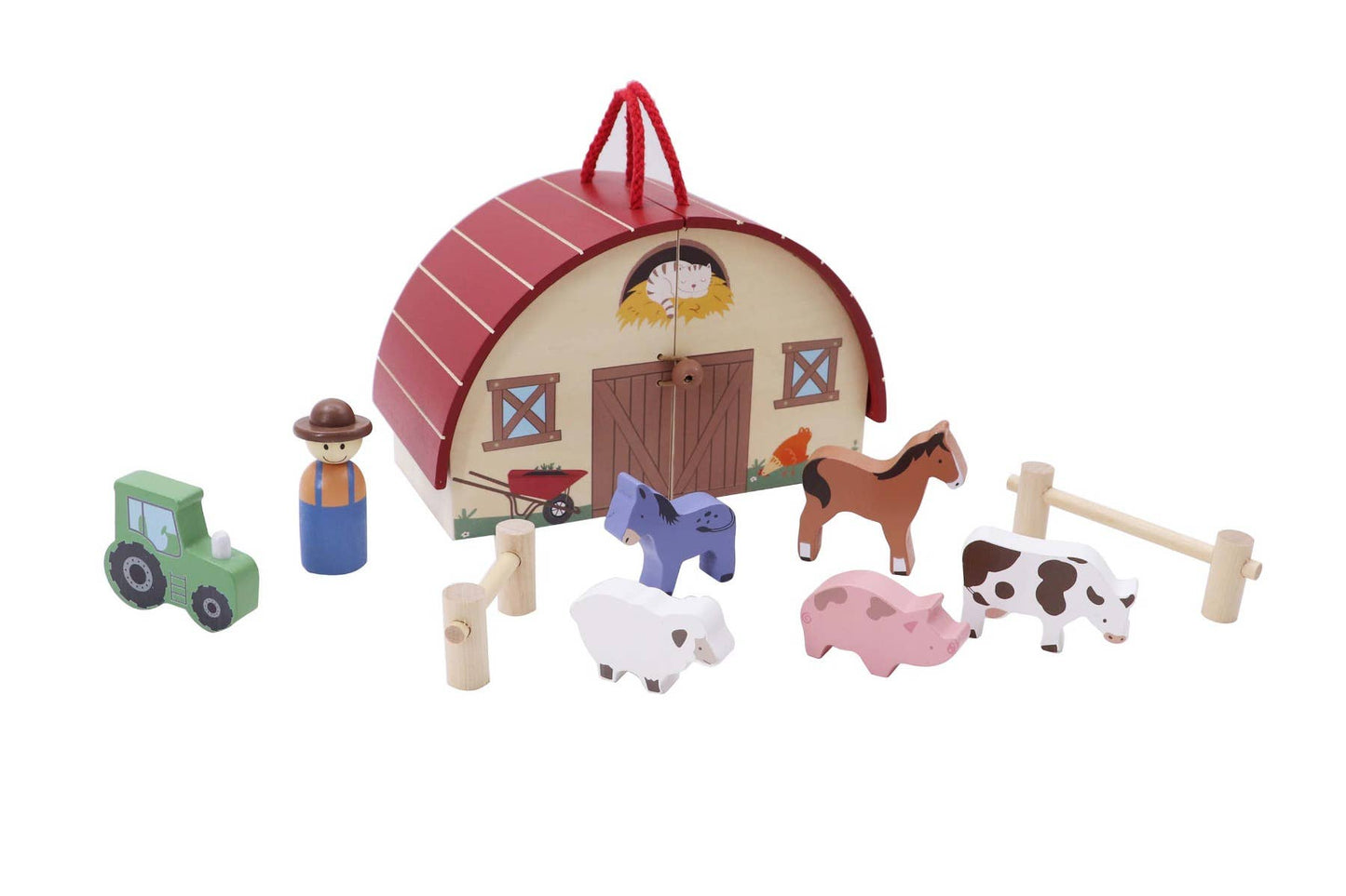 Wooden Farm Playset