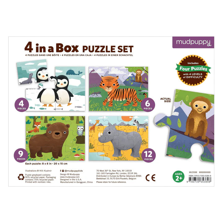 4 In A Box Puzzle – Animals