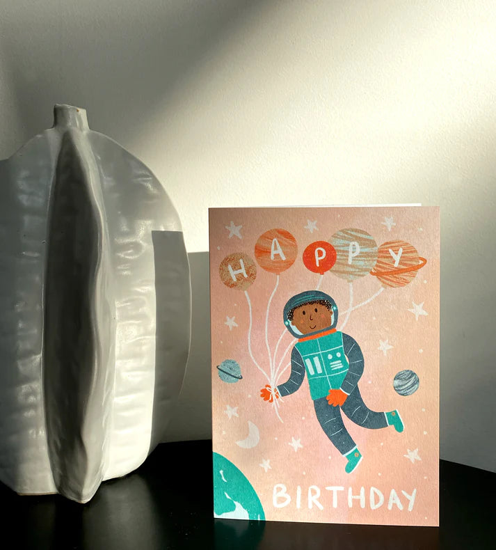 Space Astronaut Birthday Card
