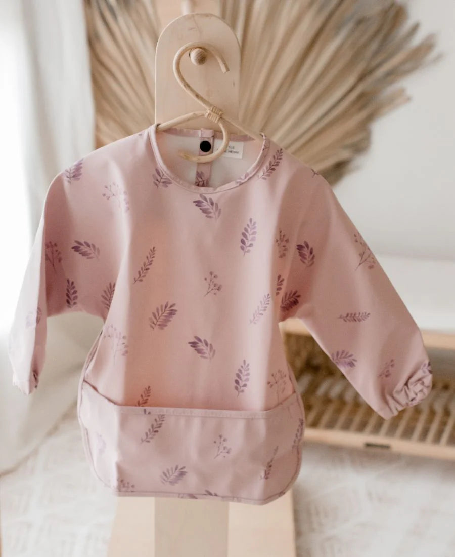 Floral Blush Smock Bib