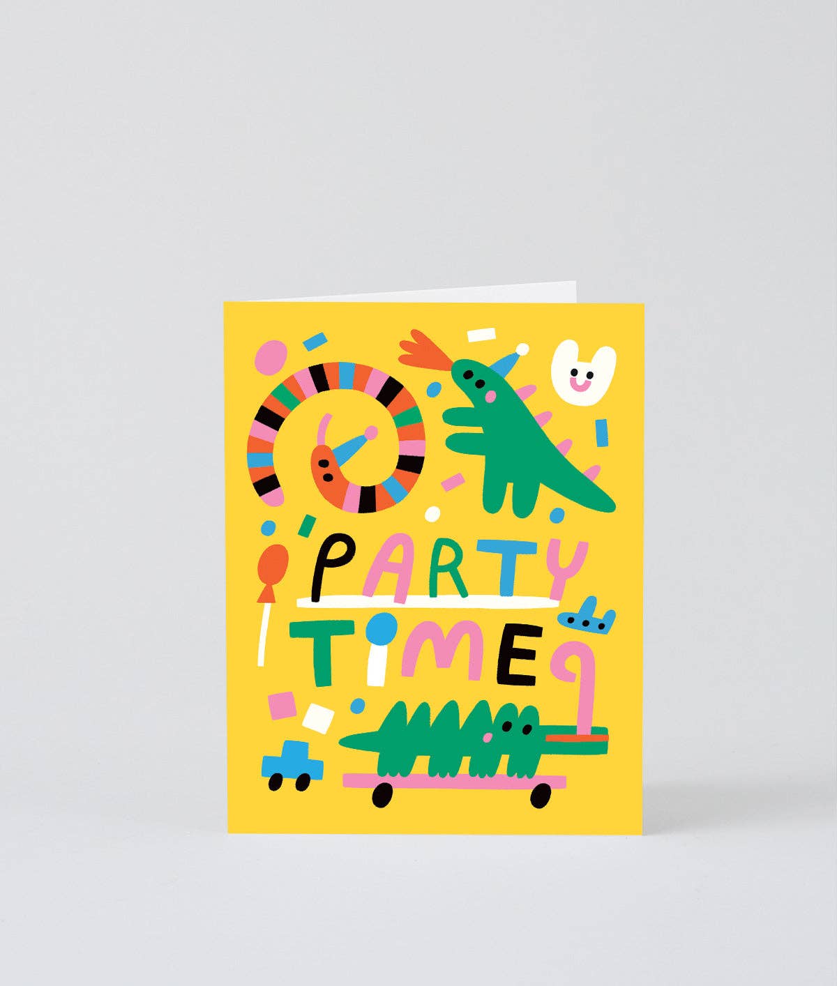 Party Time Animals Kids Birthday Greetings Card