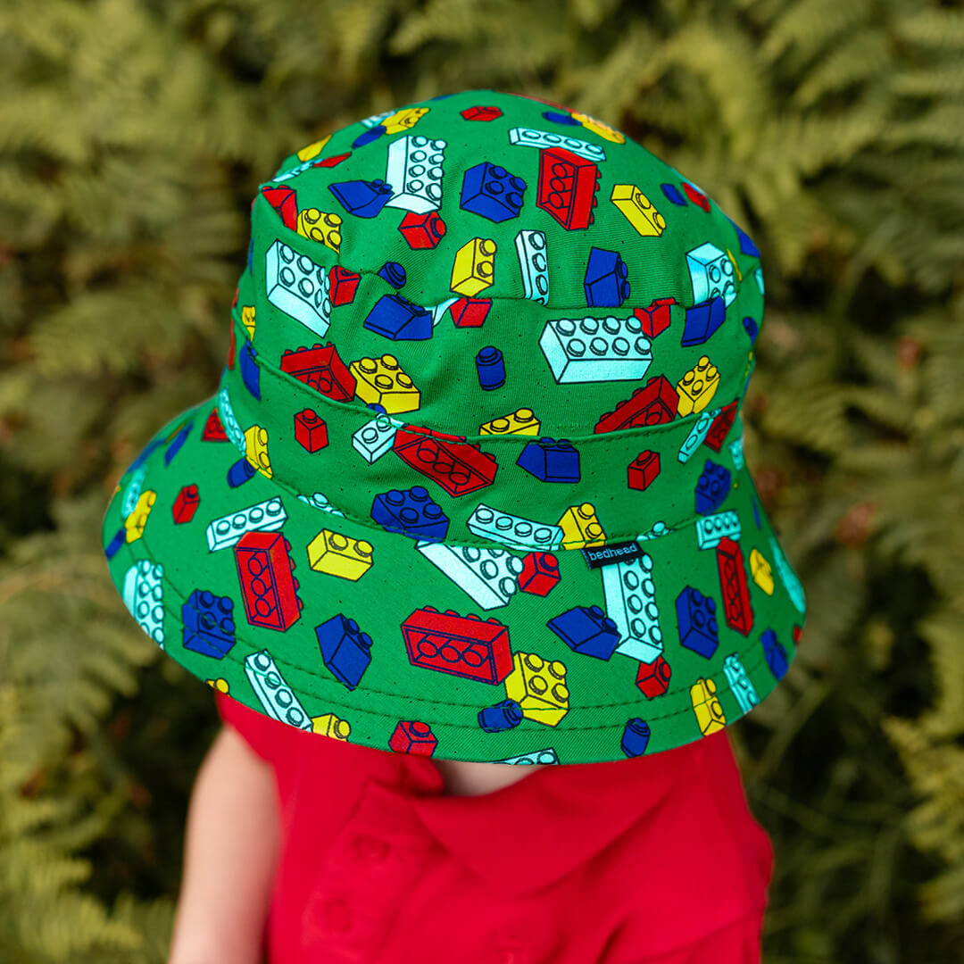 Classic Bucket Sun Hat - Blocks