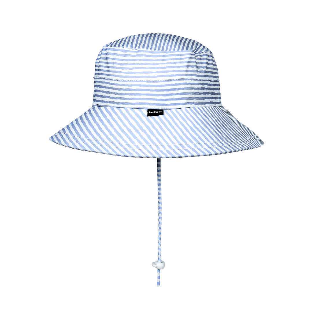 Kids Classic Swim Bucket Beach Hat - Stevie Stripe
