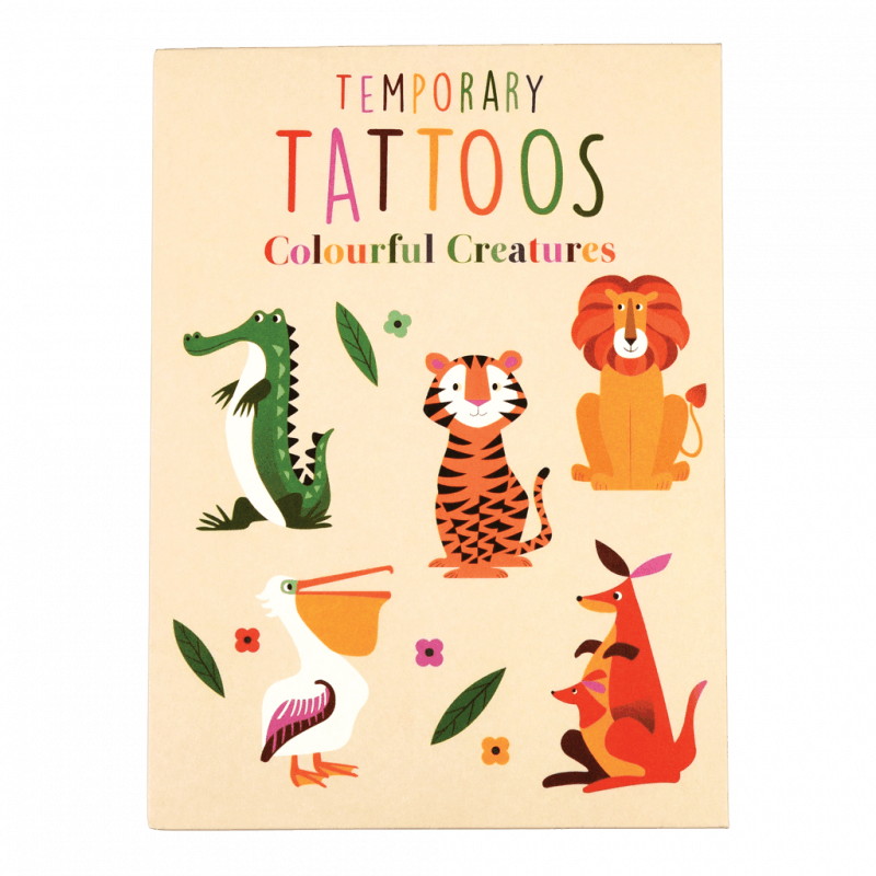 Colourful Creatures Temporary Tattoos