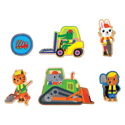 Construction Site Floor Puzzle 25 Piece