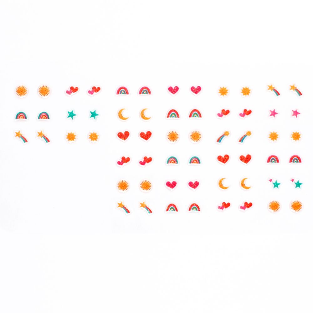 Cosmic Love Stick on Earrings
