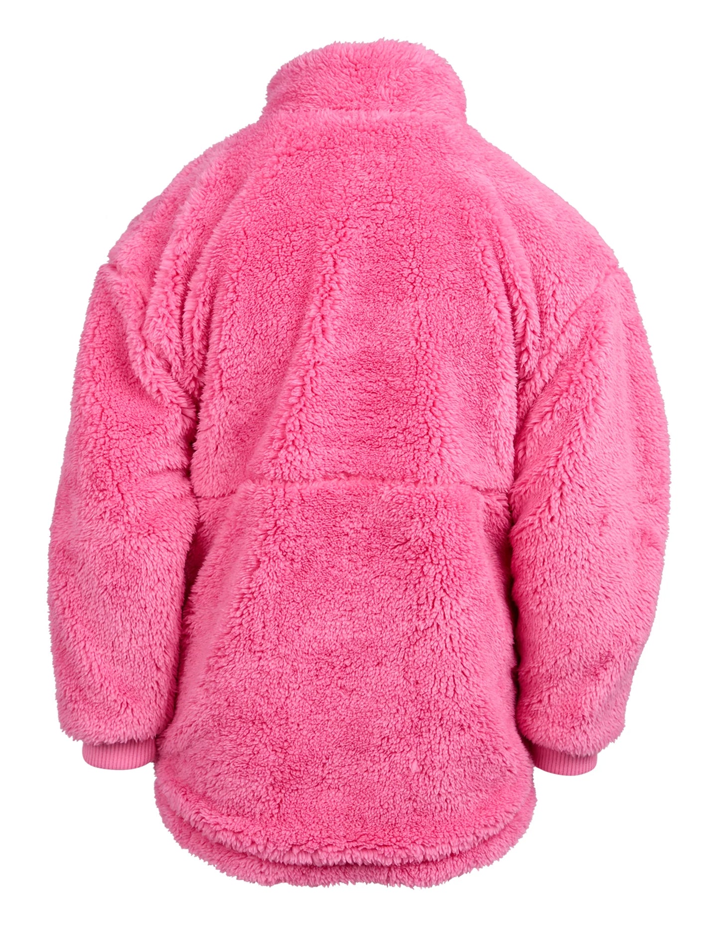 Cozy Quarter Zip Teddy Jumper - Pink