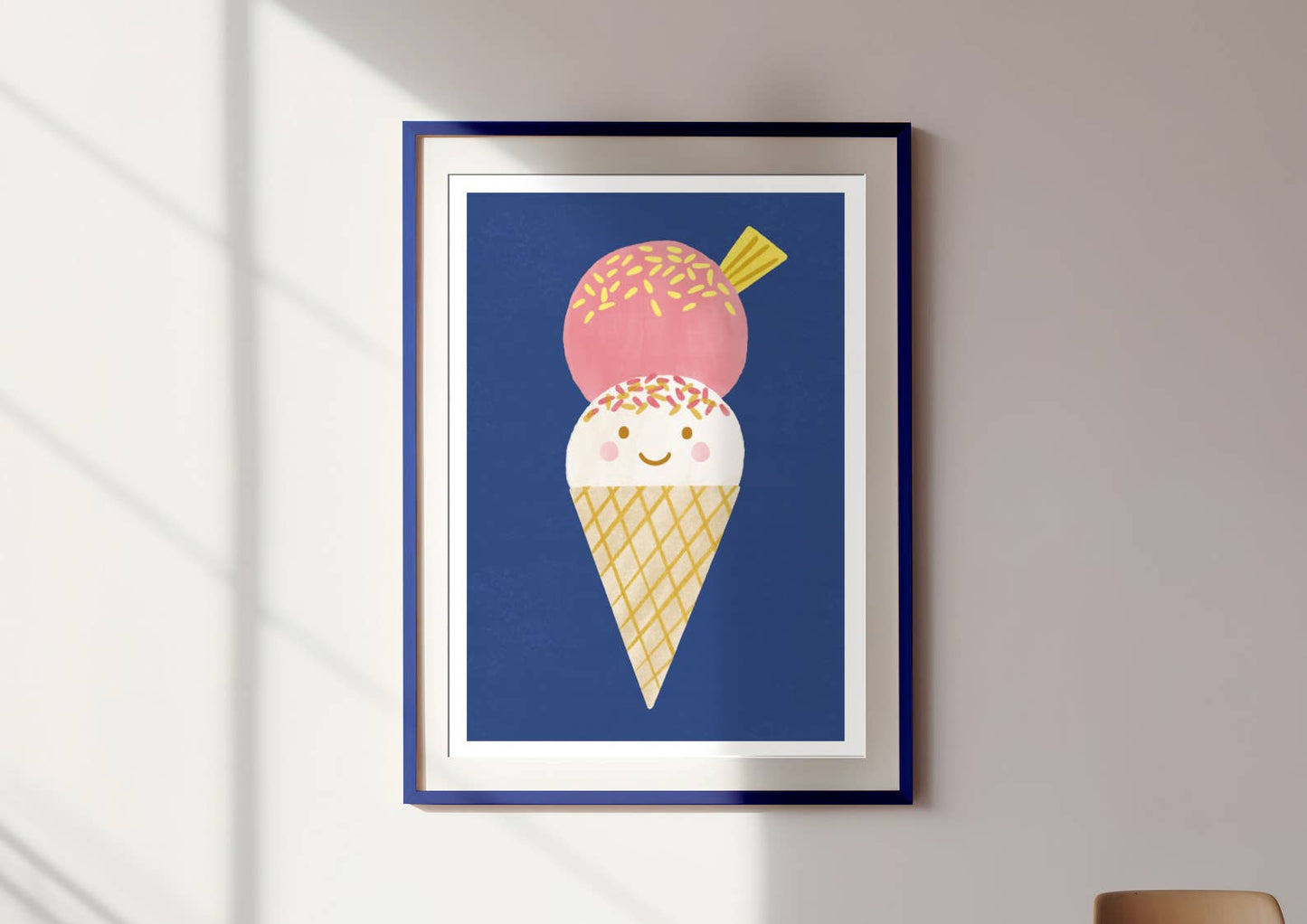 Ice Cream Print - Cute Wall Art Children's Room Poster