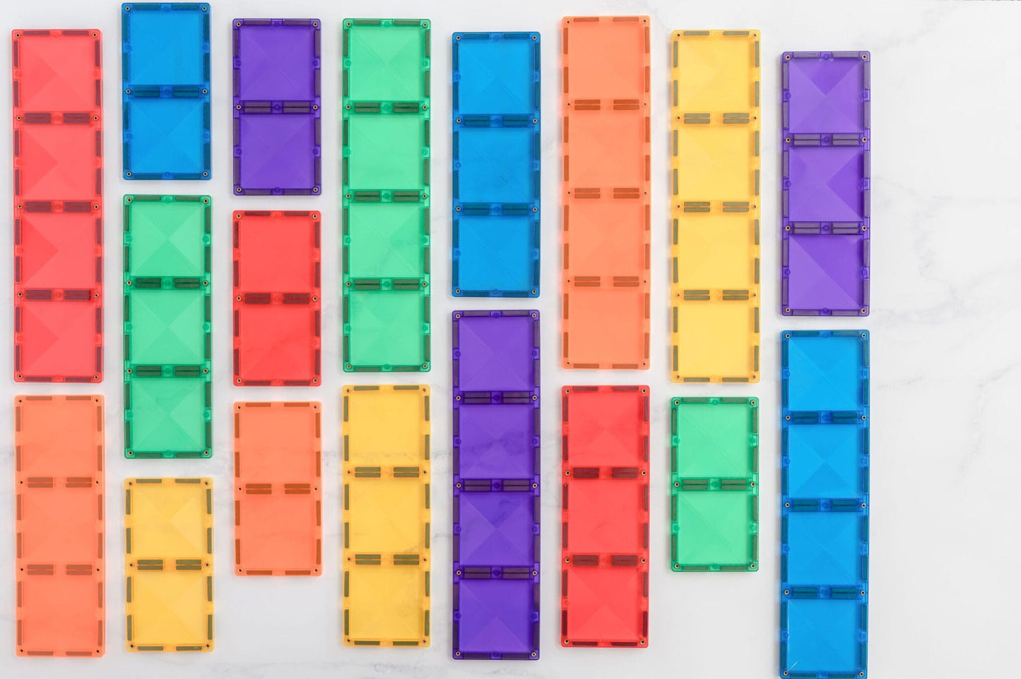 Rainbow Rectangle Pack 18 Pieces