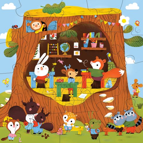 Forest School Floor Puzzle 25 Piece