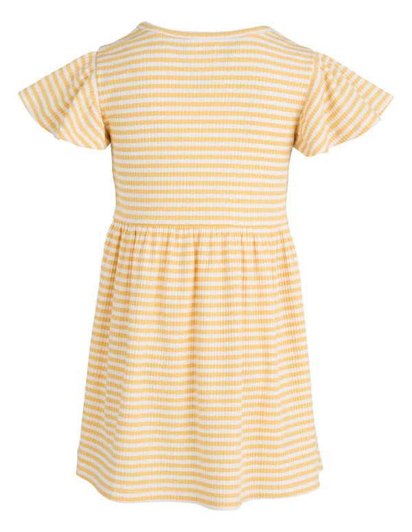 Gabriella Rib Dress Yellow - Lucky Last! (Size 7)