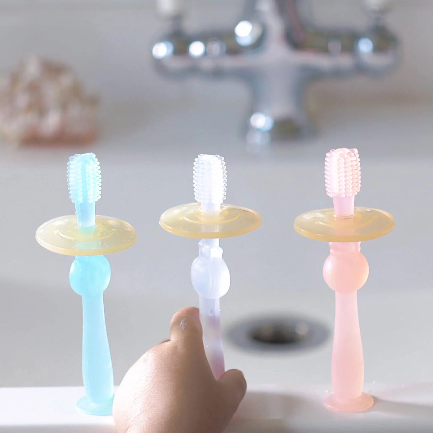 Haakaa 360 Silicone Toothbrush - Assorted Colours