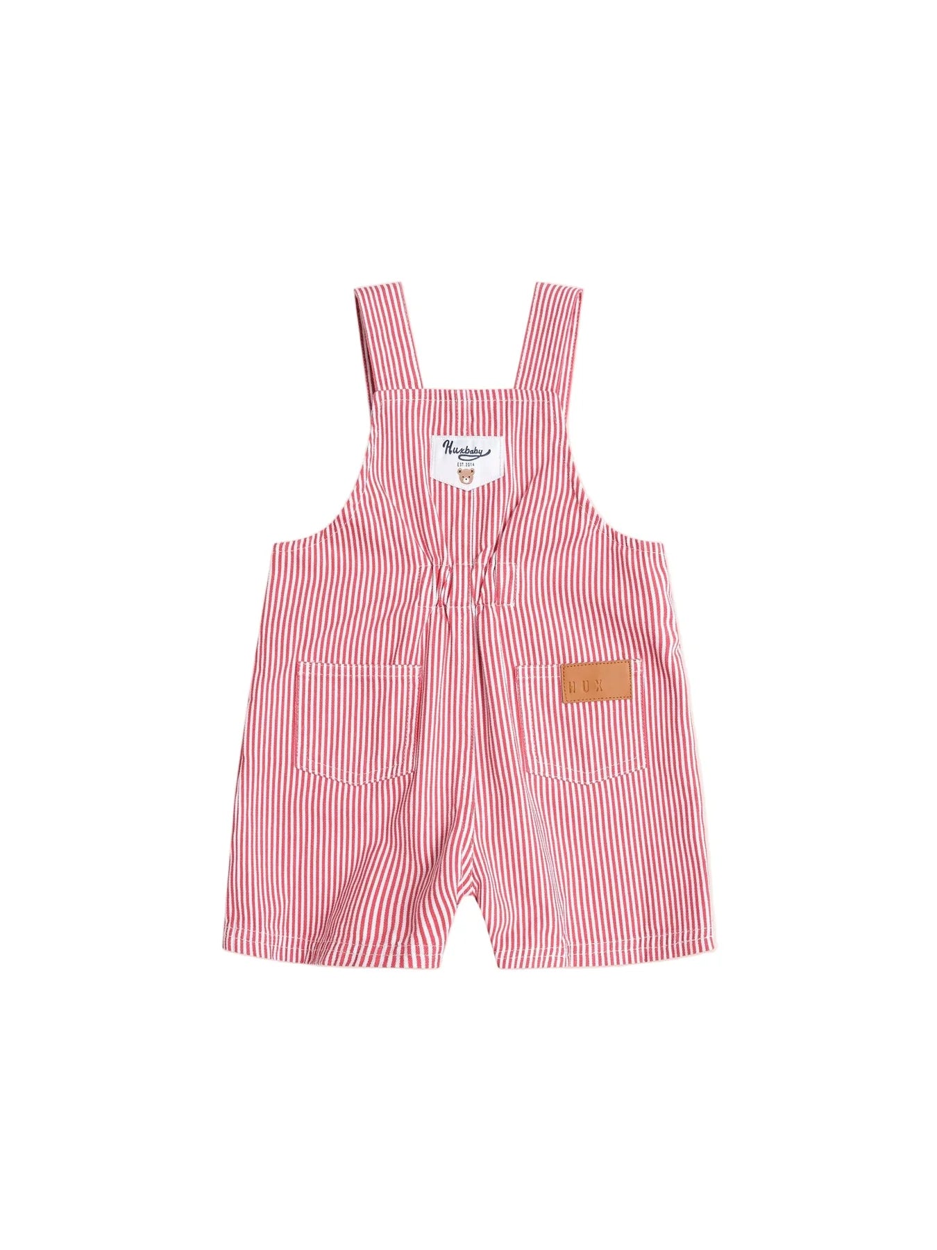 Chill Red Stripe Short Overalls