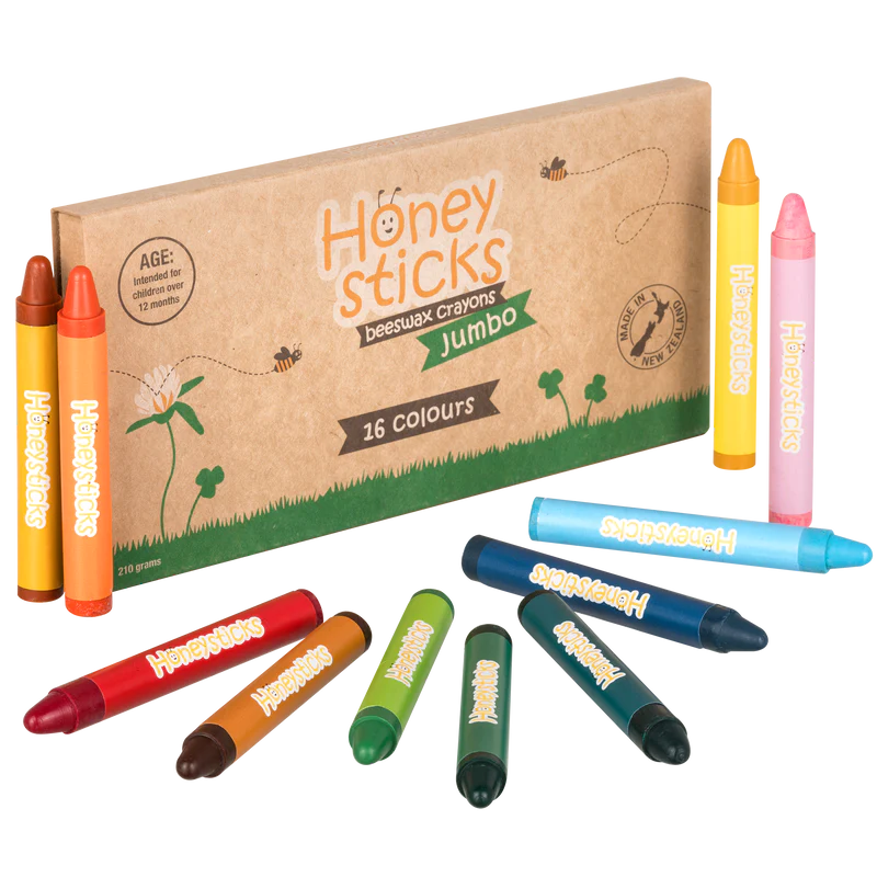 Jumbo's Beeswax Crayons 16 Pack
