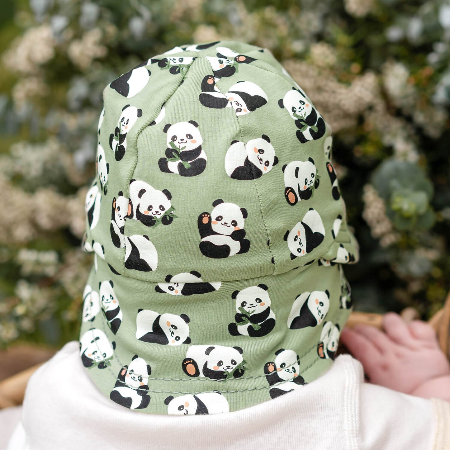 Legionnaire Flap Sun Hat - Panda