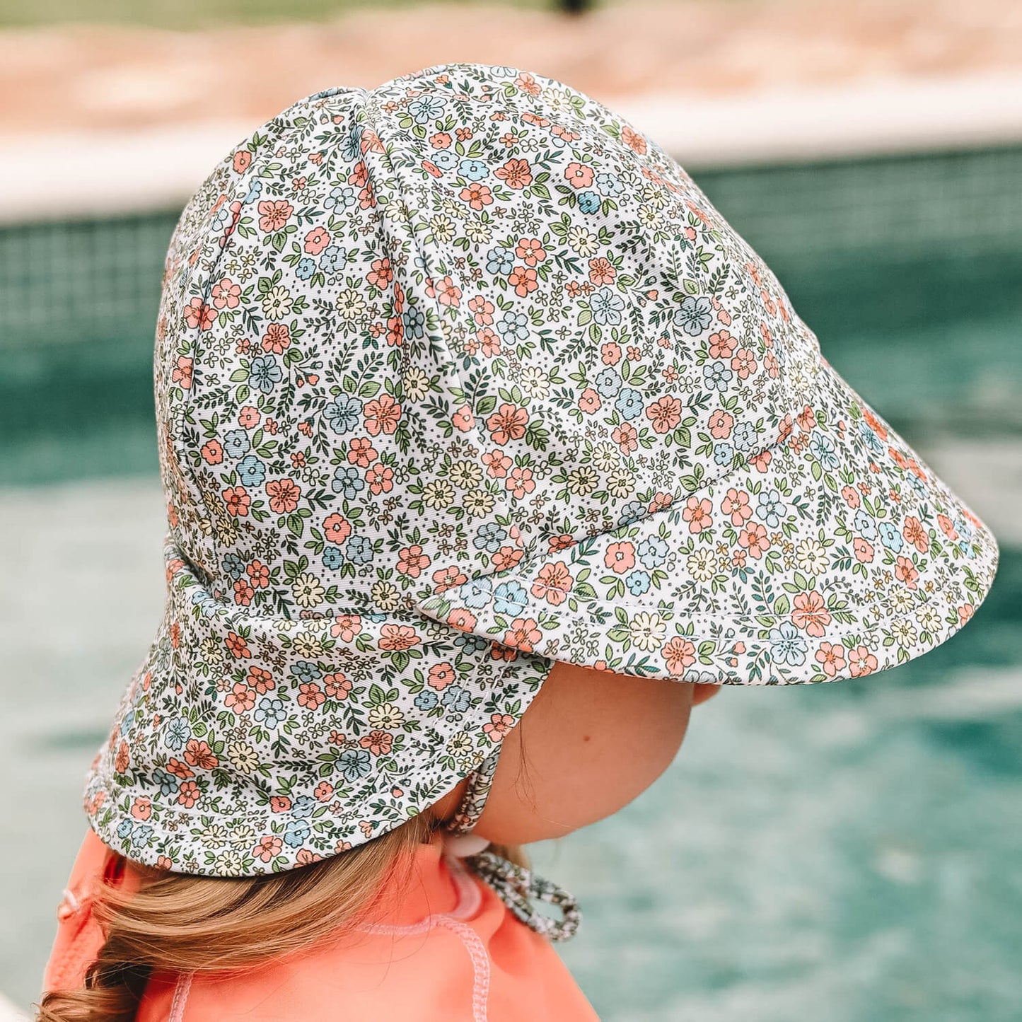Swim Legionnaire Flap Beach Hat - Olivia