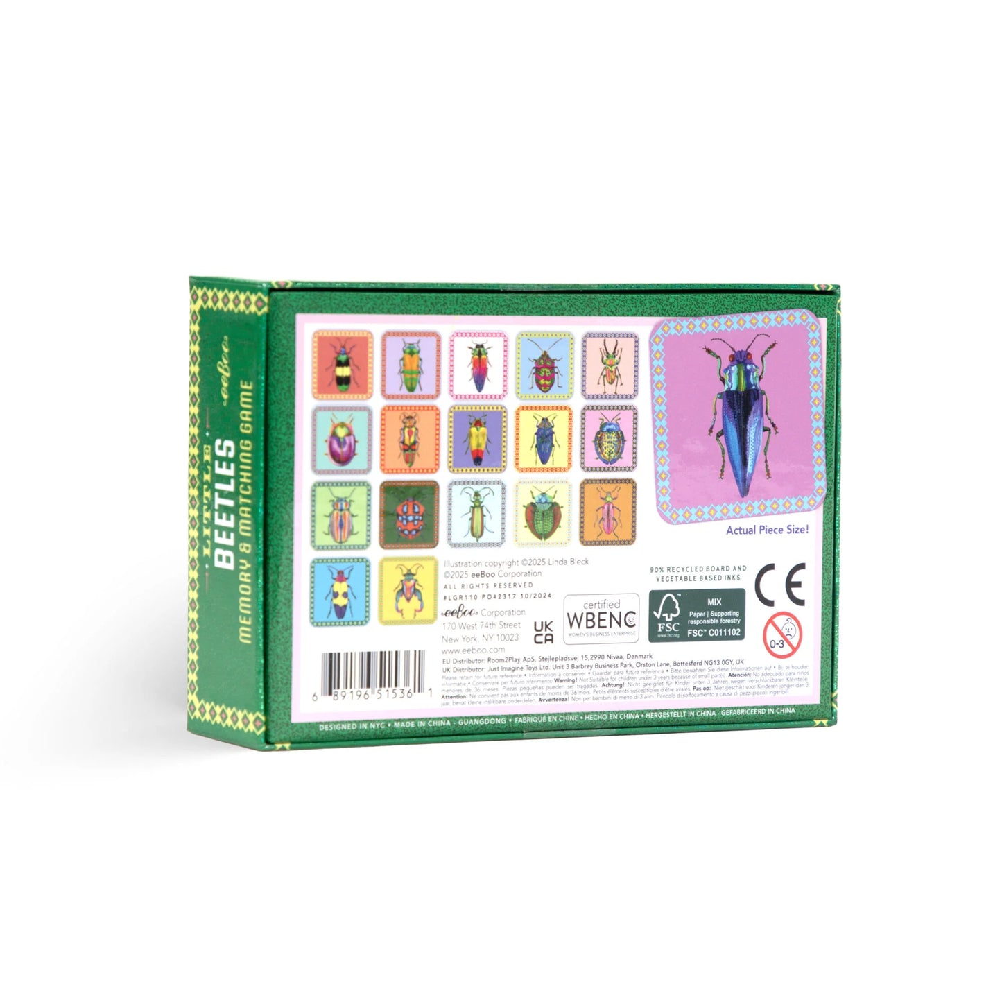 eeBoo Memory & Matching Game - Little Beetles