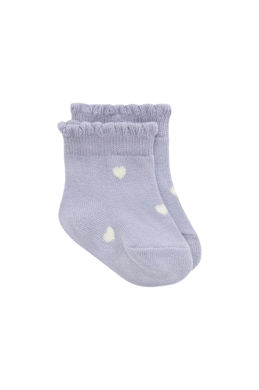Mirabel Sock - Petite Heart Evening Haze