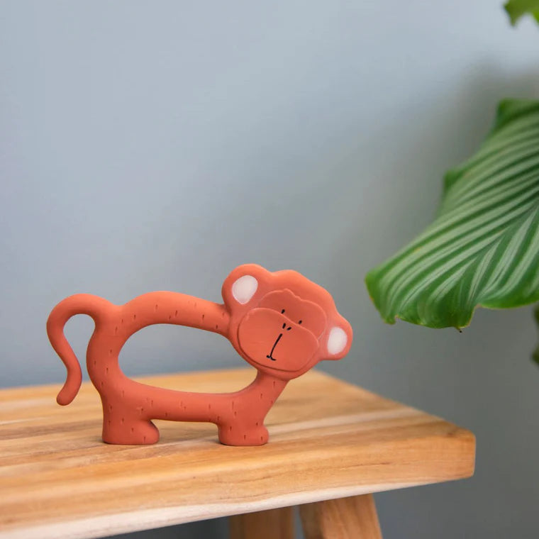 Natural Rubber Grasping Toy - Mr. Monkey