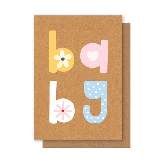 Pastel Baby Card