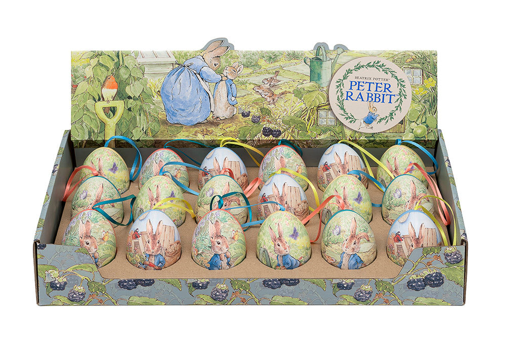Peter Rabbit Mini Egg Shaped Tin - Assorted