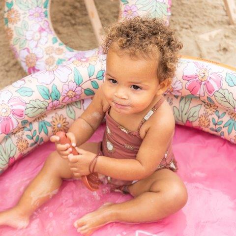 Pink Blossom Inflatable Kids Pool - 60 cm