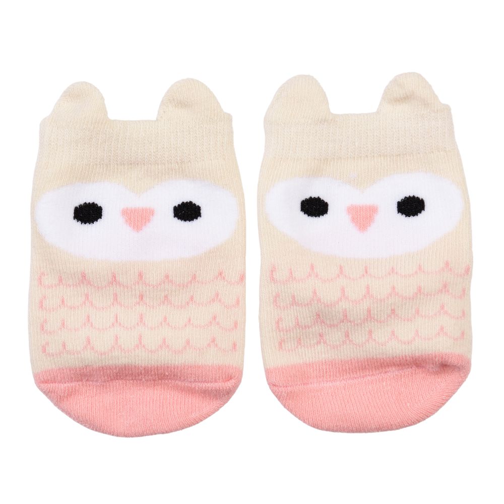 Pair of Baby Socks – Pink Owl