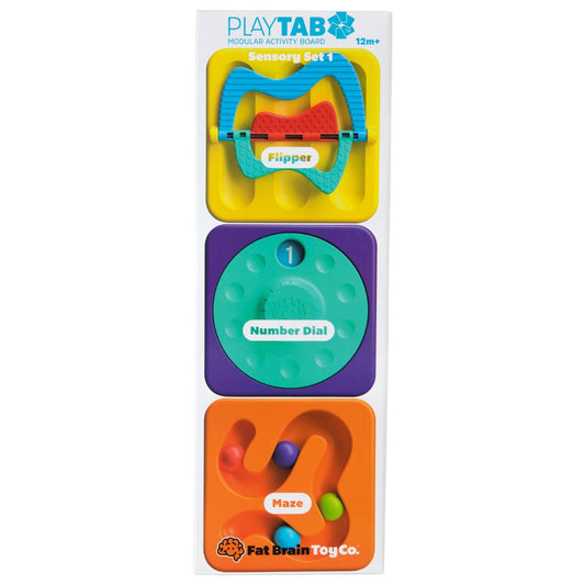 PlayTab Sensory Set 1 (Flipper, Number Dial & Maze)