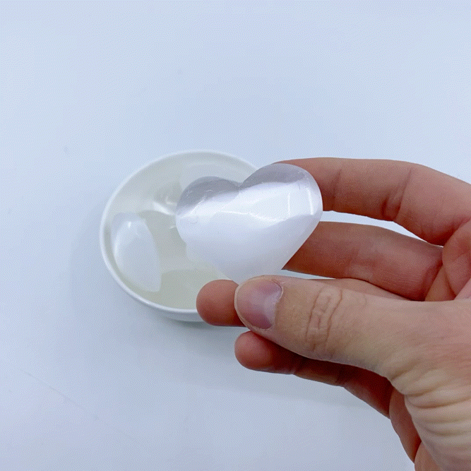 Selenite Heart
