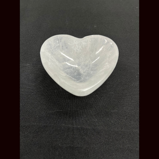 Selenite Heart Trinket
