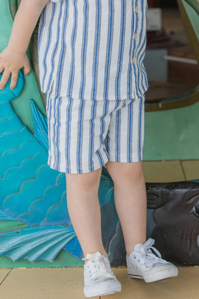 Stripe Linen Short