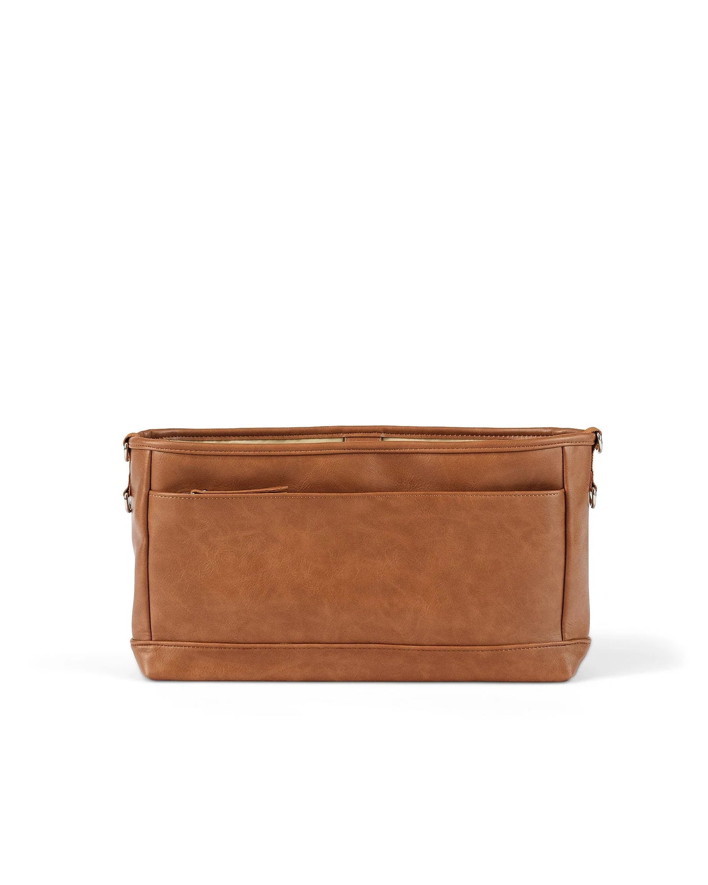Faux Leather Stroller Organiser/Pram Caddy - Tan