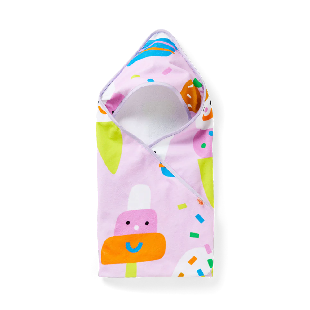 Baby Hooded Towel Sundae Fun Day