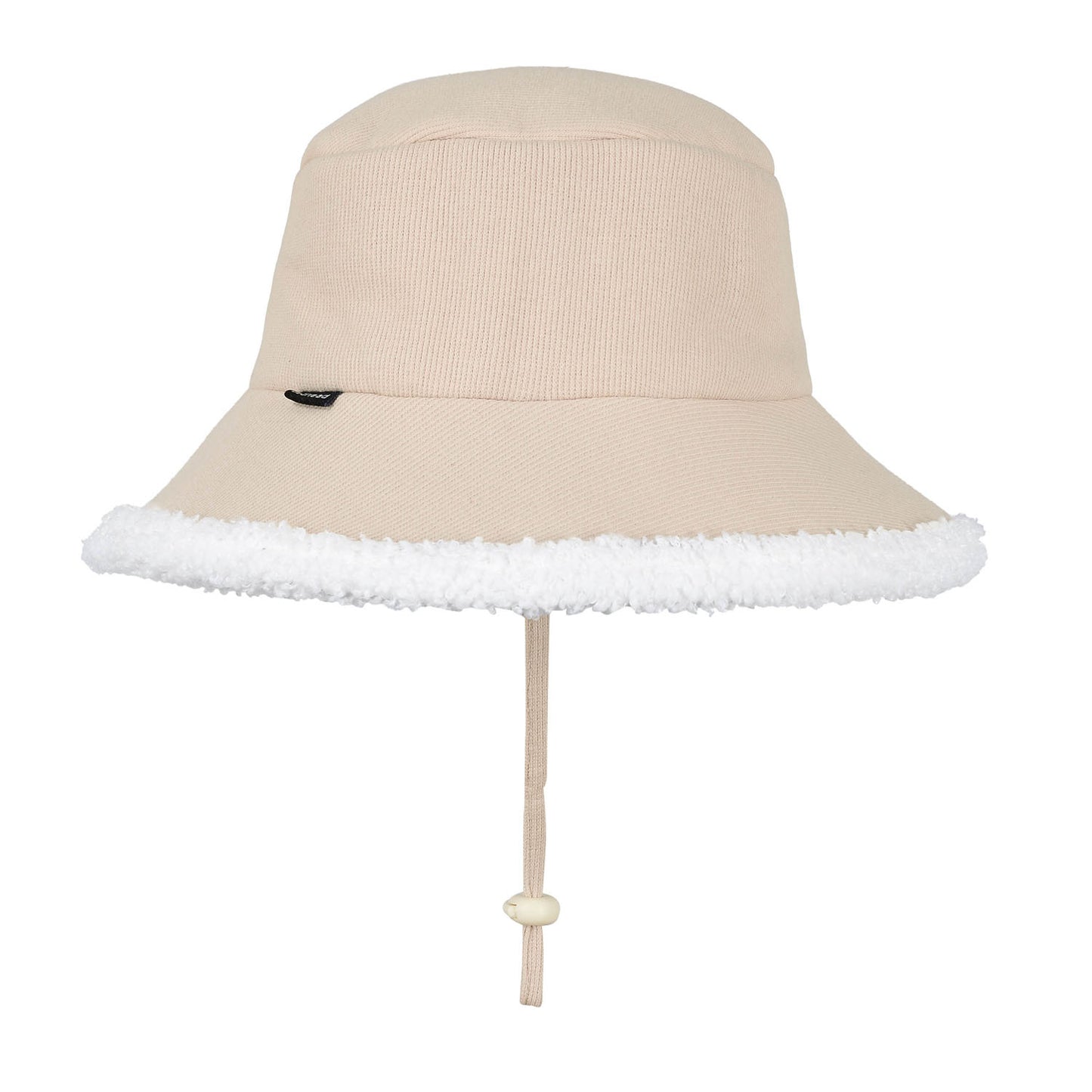 Rib Fleece Lined Bucket Sun Hat - Oatmeal