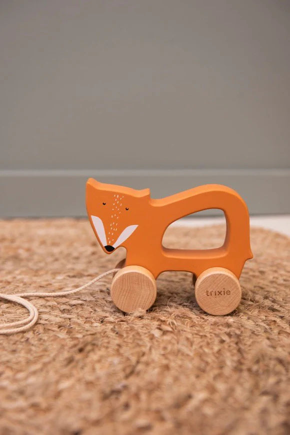 Wooden Pull Along Toy - Mr. Fox
