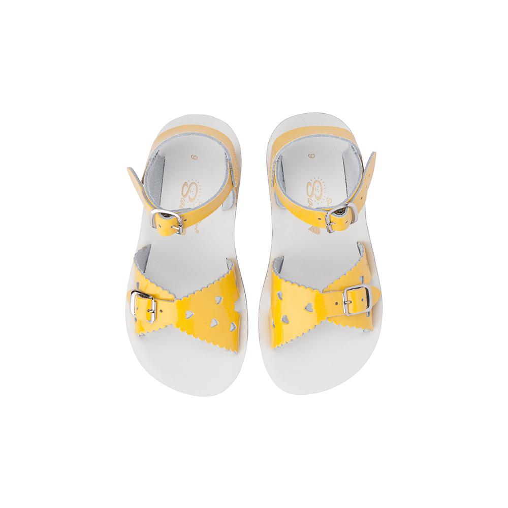 Sun-San Sweetheart Sandals in Shiny Yellow