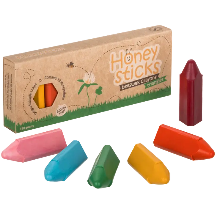 Honeysticks Triangles Beeswax Crayons