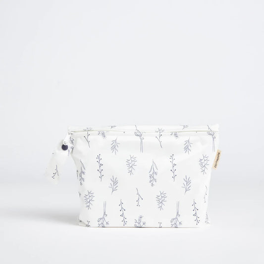 Mid Wet Bag - Grey Folk Botanical