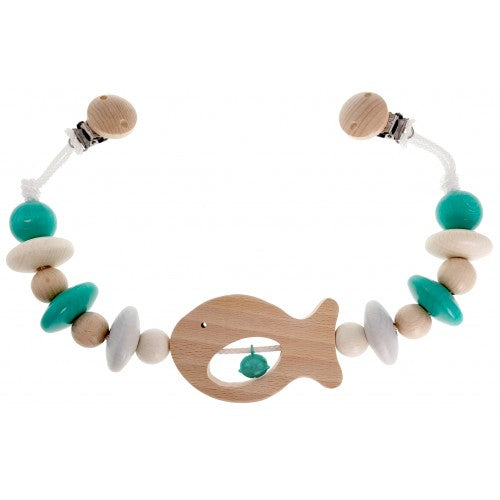 Pram Chain Natural in Turquoise