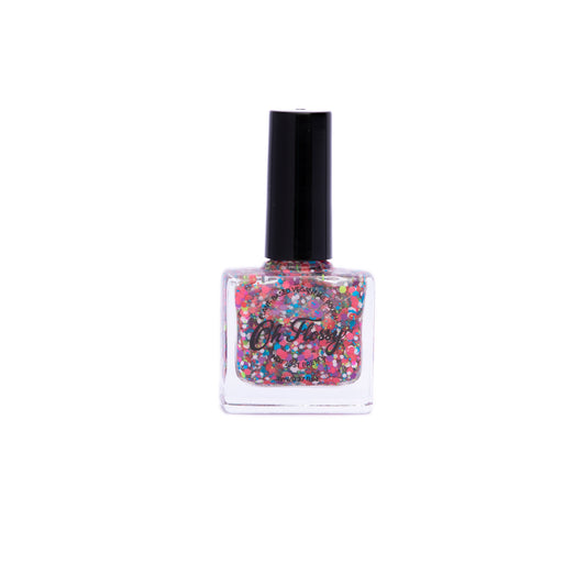 Oh Flossy Kids Nail Polish - Coloured Confetti Glitter