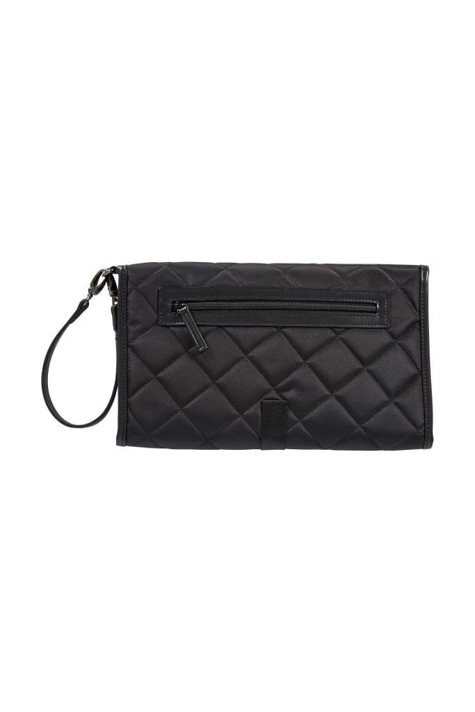 Oi Oi Change Mat Clutch in Black Quilt