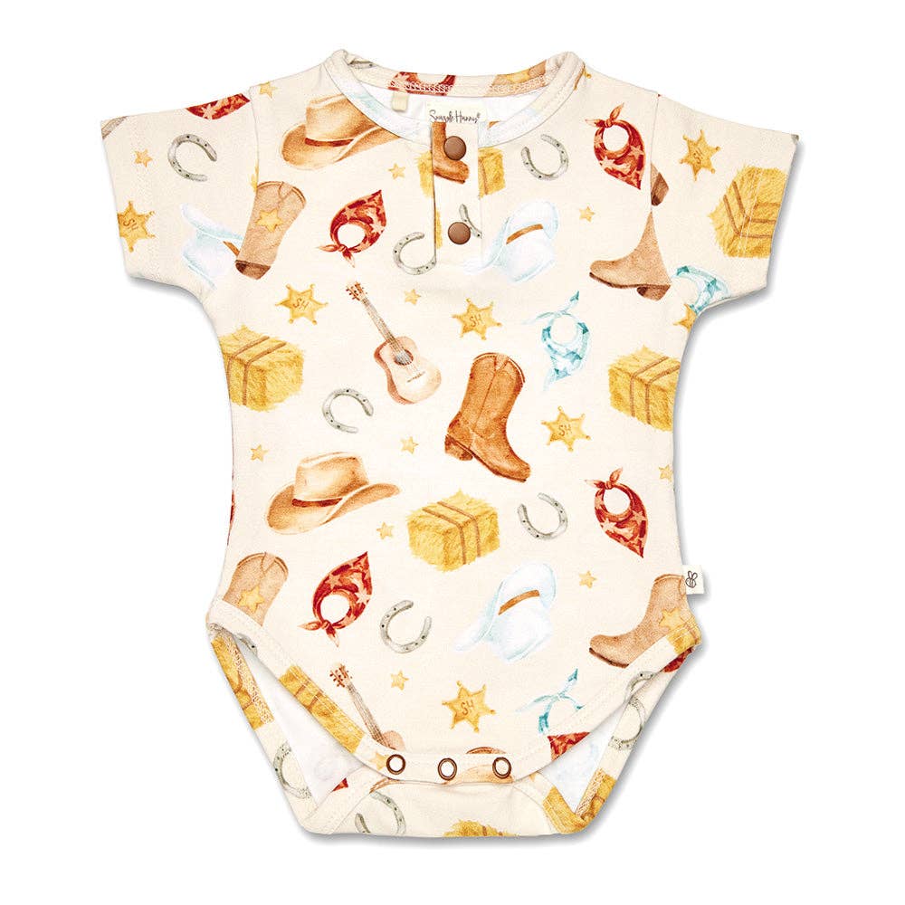 Cowboys Short Sleeve Organic Bodysuit