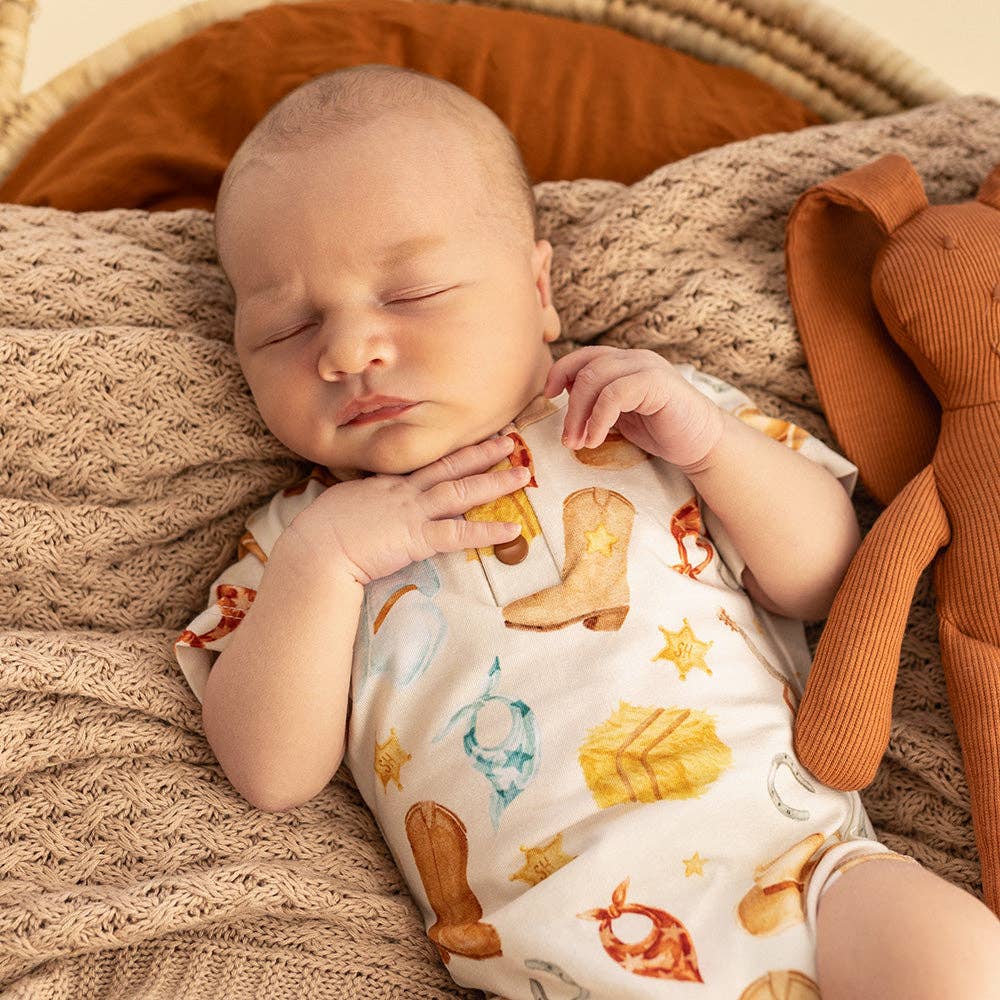Cowboys Short Sleeve Organic Bodysuit
