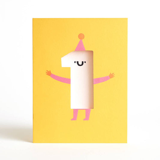 Age 1 - Fun Happy Birthday Card